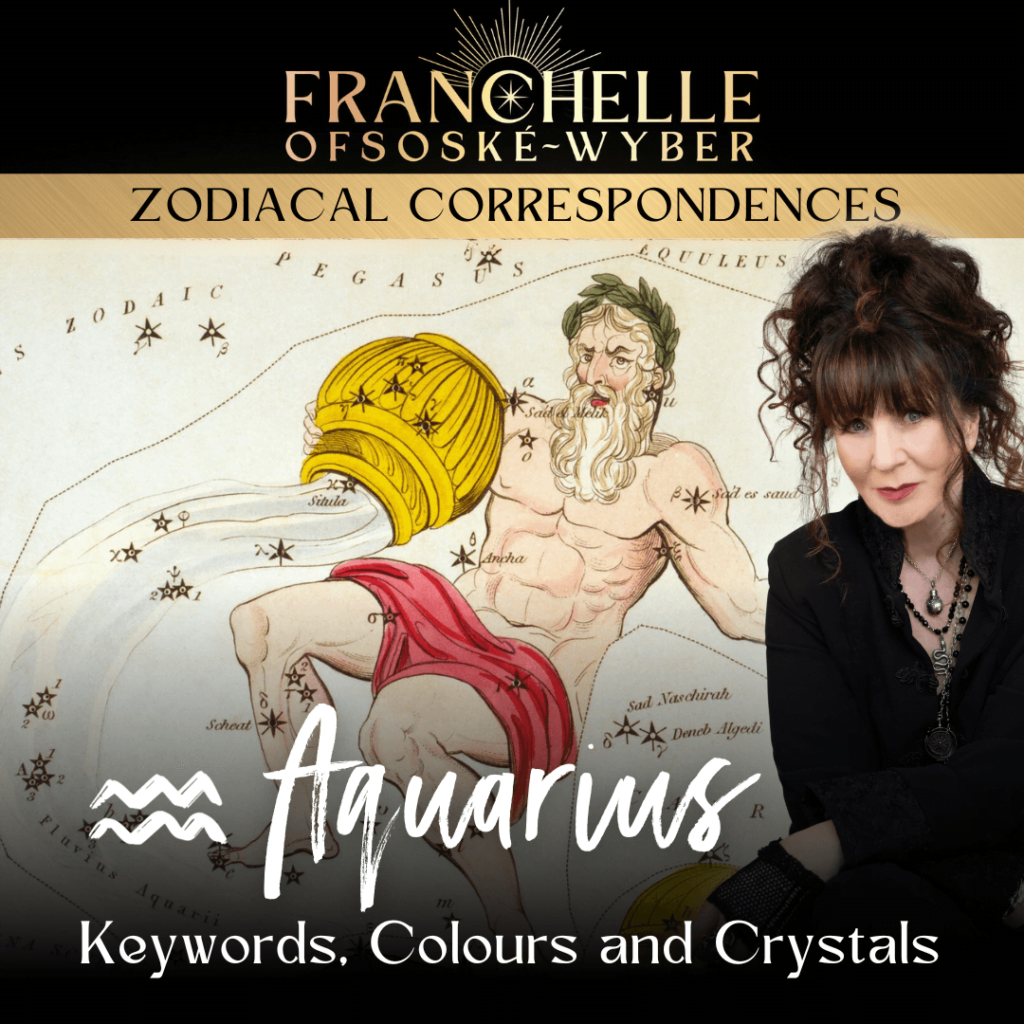 Aquarius: Keywords, Colours and Crystals – Zodiacal Correspondences