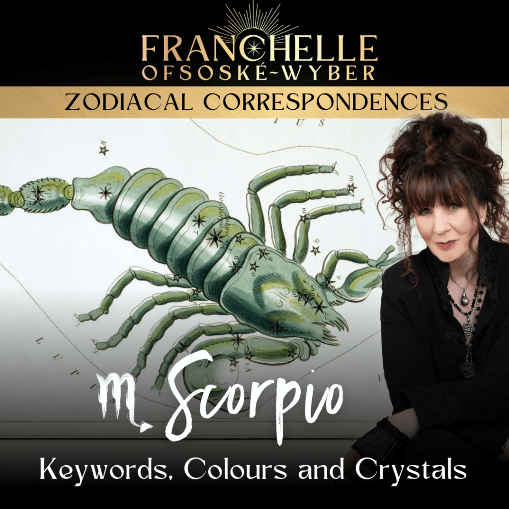Scorpio: Keywords, Colours and Crystals – Zodiacal Correspondences