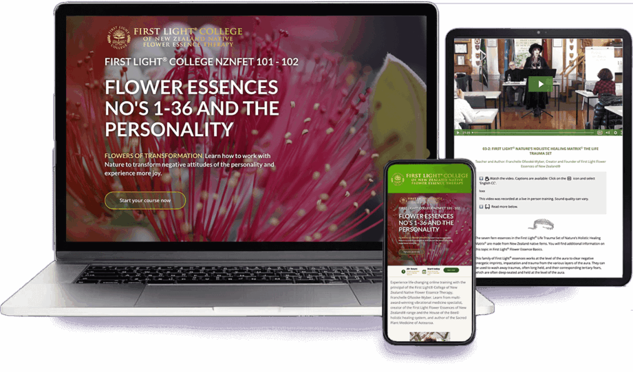 First Light® NZNFET 101-102 Flower Essences No's 1-36 and the Personality - Flowers of Transformation