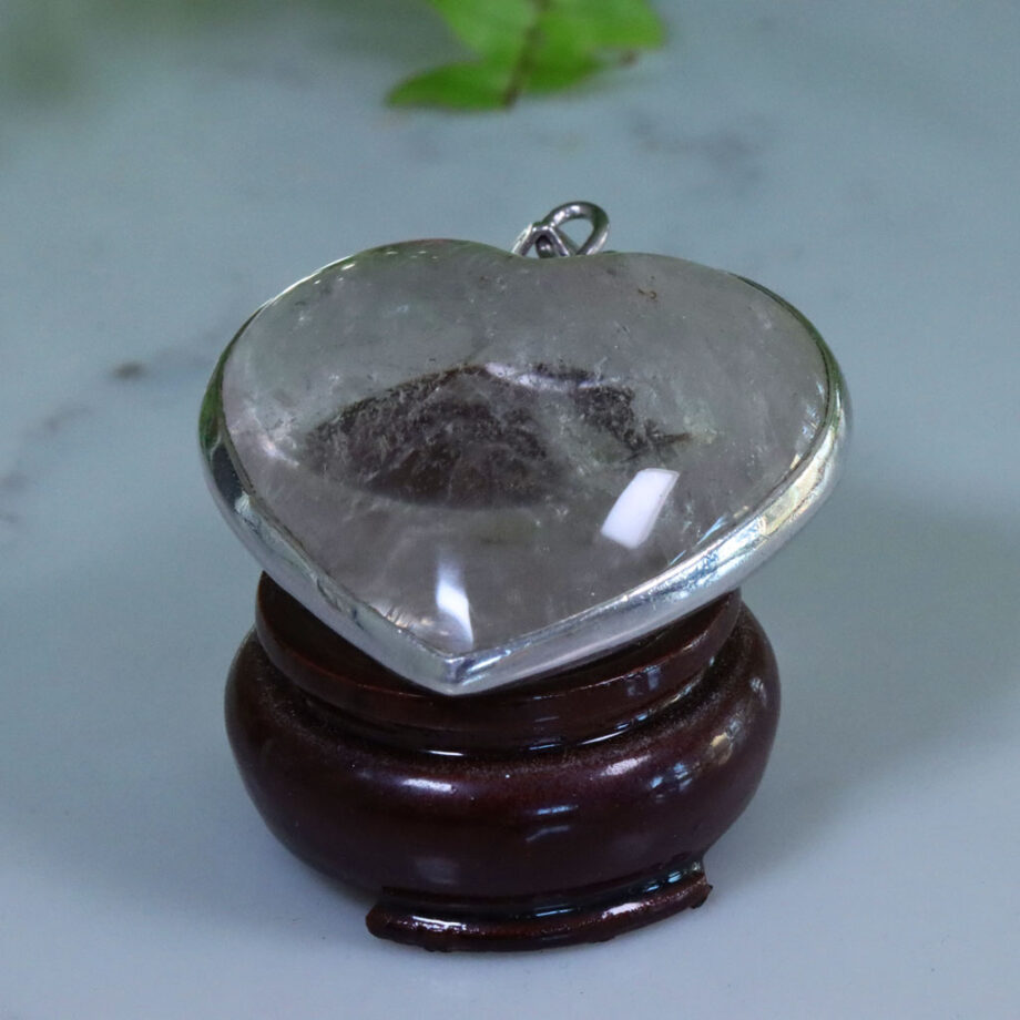 Quartz Crystal Heart "The Heart of the Cosmos"  50mm