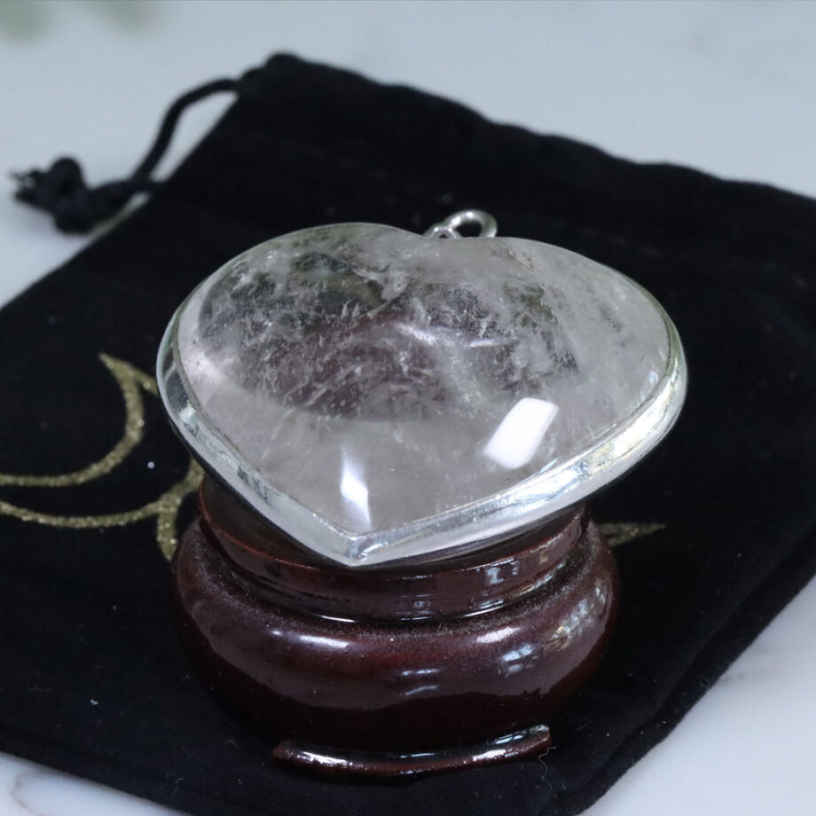 Quartz Crystal Heart "The Heart of the Cosmos"  50mm