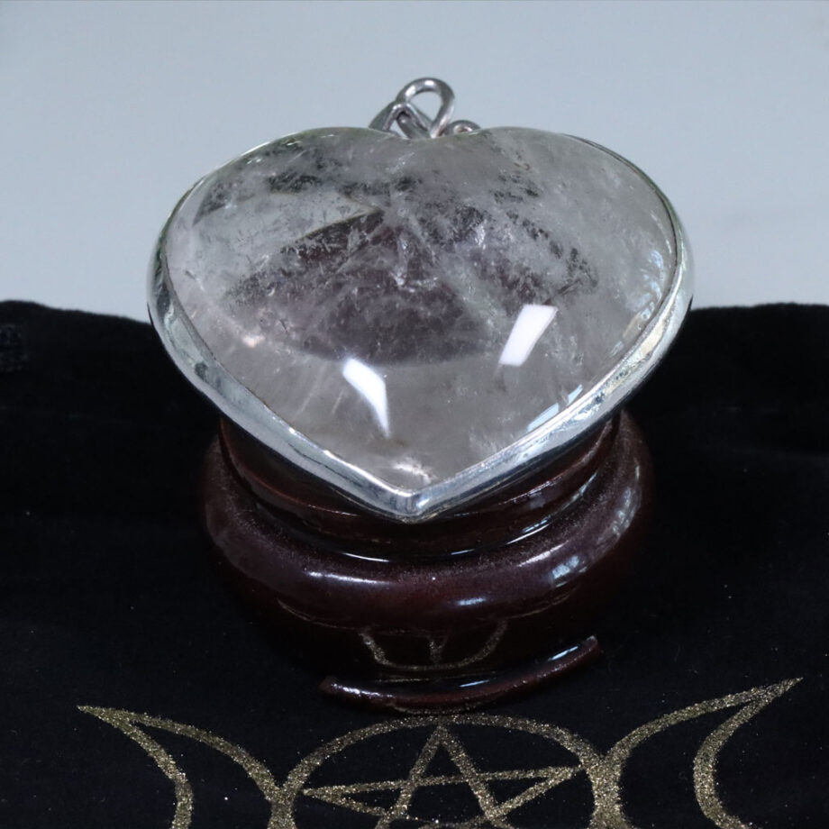 Quartz Crystal Heart "The Heart of the Cosmos"  50mm