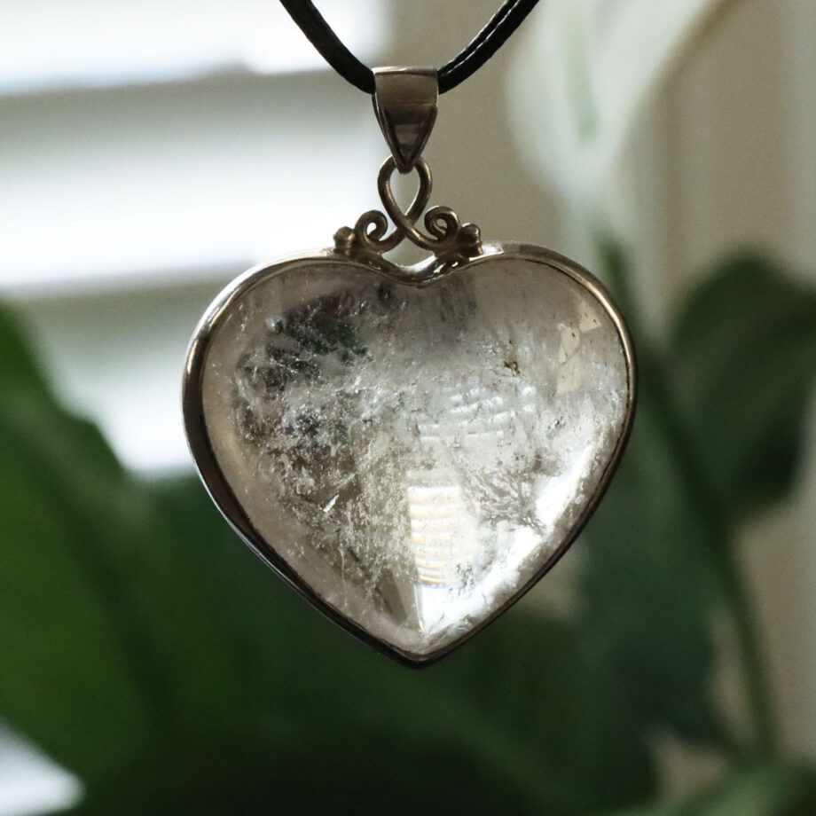 Quartz Crystal Heart "The Heart of the Cosmos"  50mm